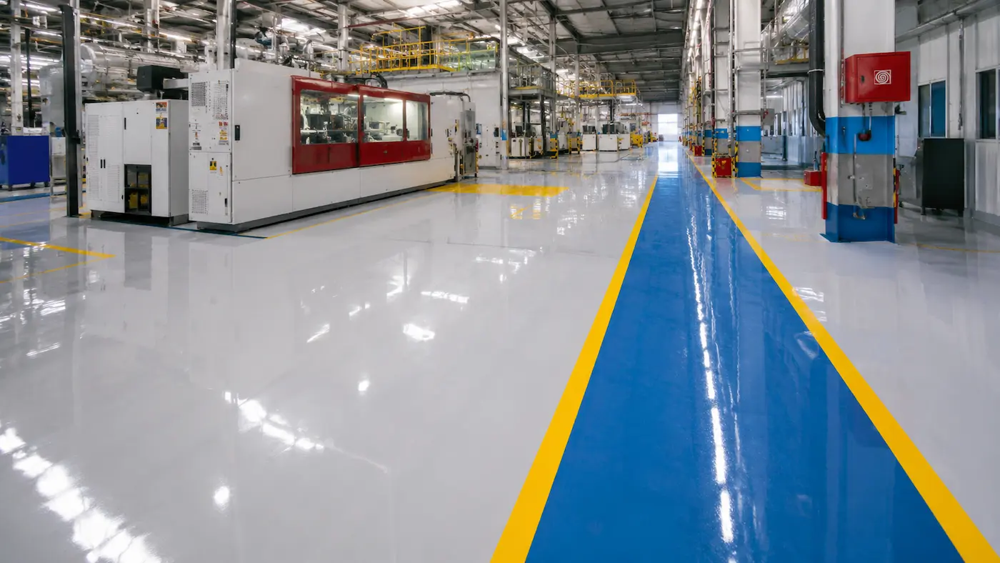 Pavimento continuo industria
